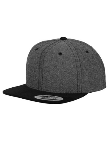 FLE-6089CH-Chambray-Suede Snapback